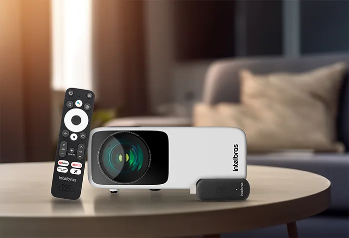 Projetor e Smart TV Stick Full HD